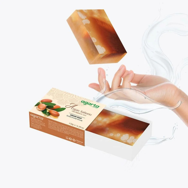 صابون أغارتا التجميلي المصنوع يدويًا بزيت الأرغان 150 غرام - 2