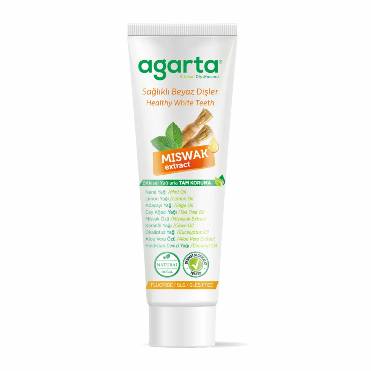 Agarta Doğal Diş Macunu 100 ml Misvak Özlü - 2