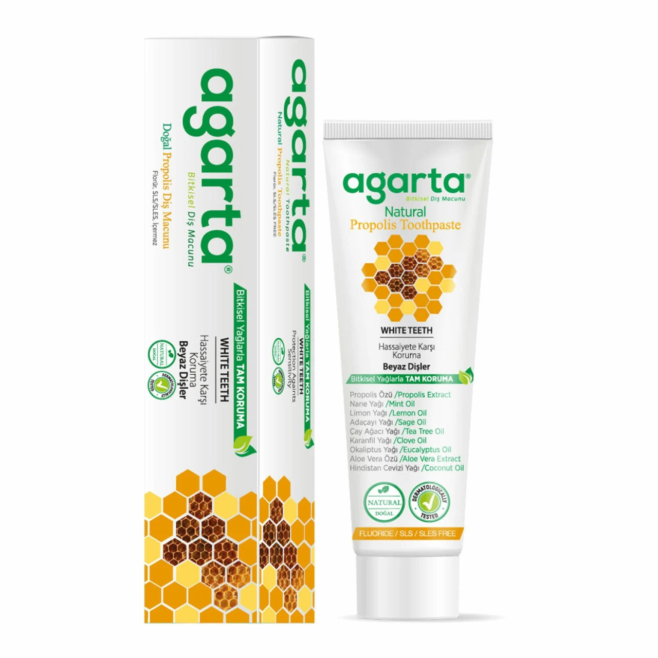 Agarta Doğal Diş Macunu 100 ml Propolis - 1