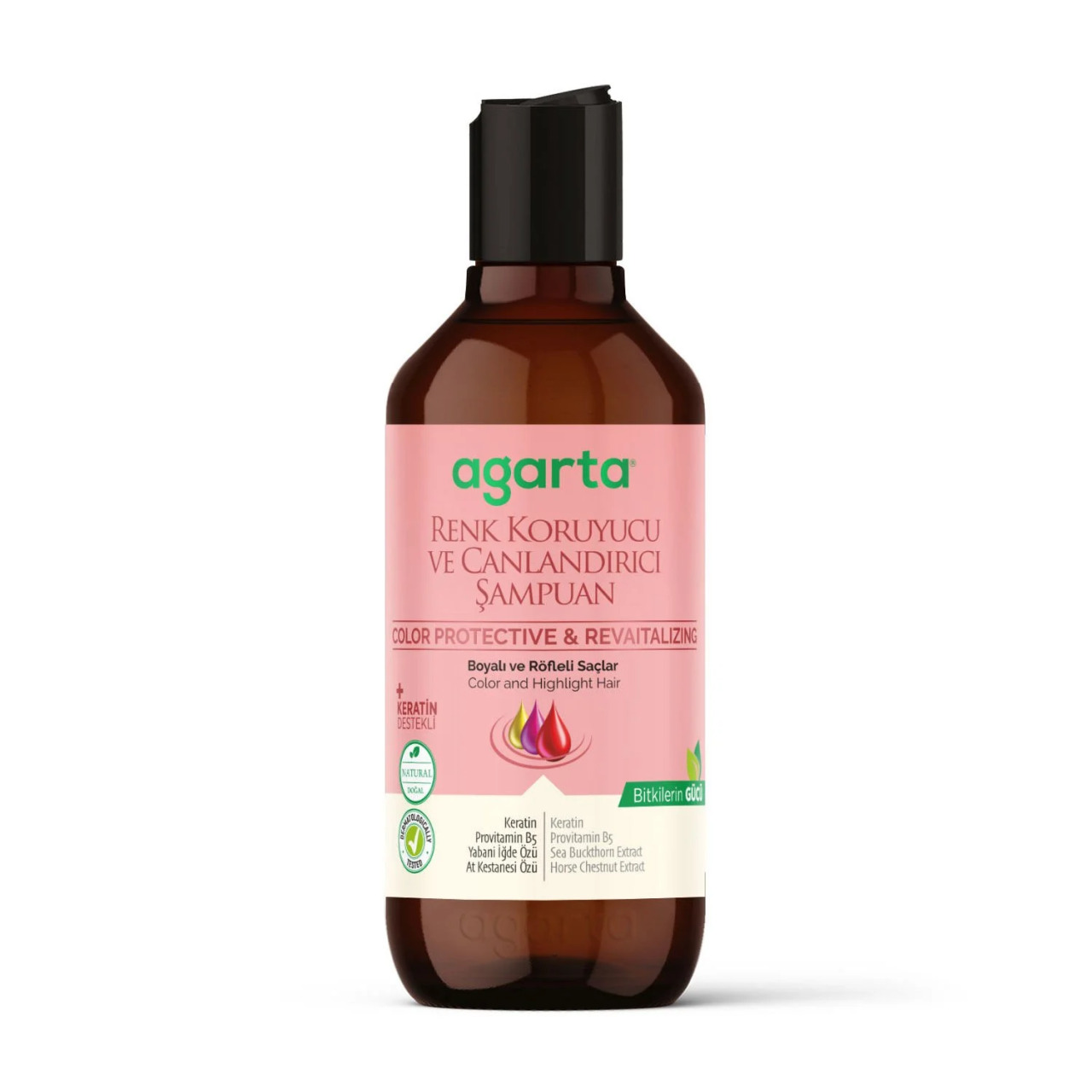 Agarta Renk Koruyucu ve Canlandırıcı Şampuan 400 ml - 1