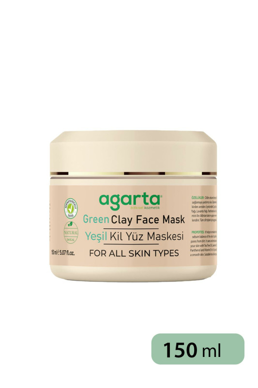 Agarta Yeşil Kil Yüz Maskesi 150 ml - 4