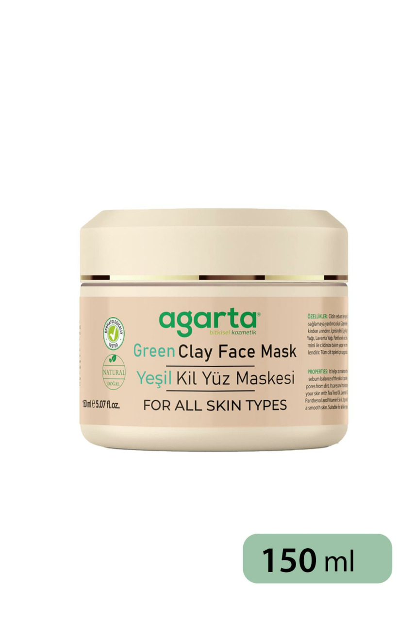 Agarta Yeşil Kil Yüz Maskesi 150 ml - 4