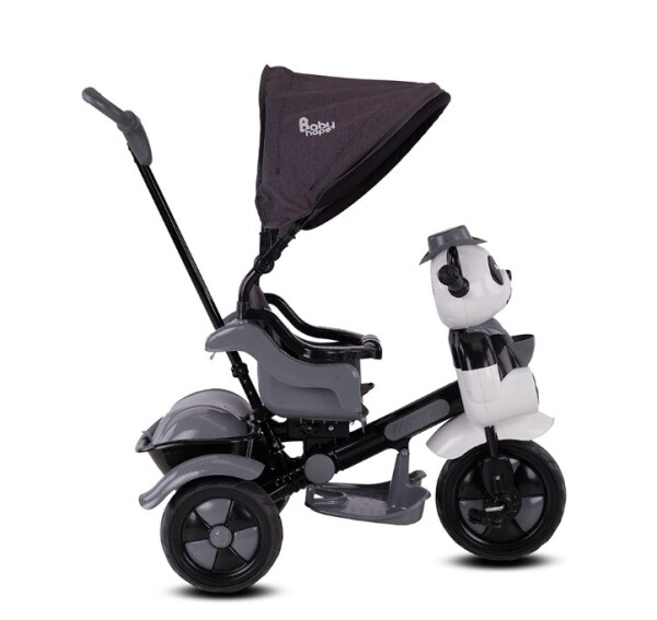 Babyhope 127A Little Panda 3 Tekerli Kontrollü Bisiklet (Pedli) Gri - 2