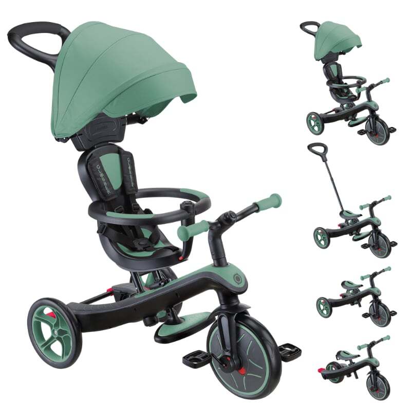 Globber Explorer 4in1 Trike Bisiklet Zeytin Yeşili - 2