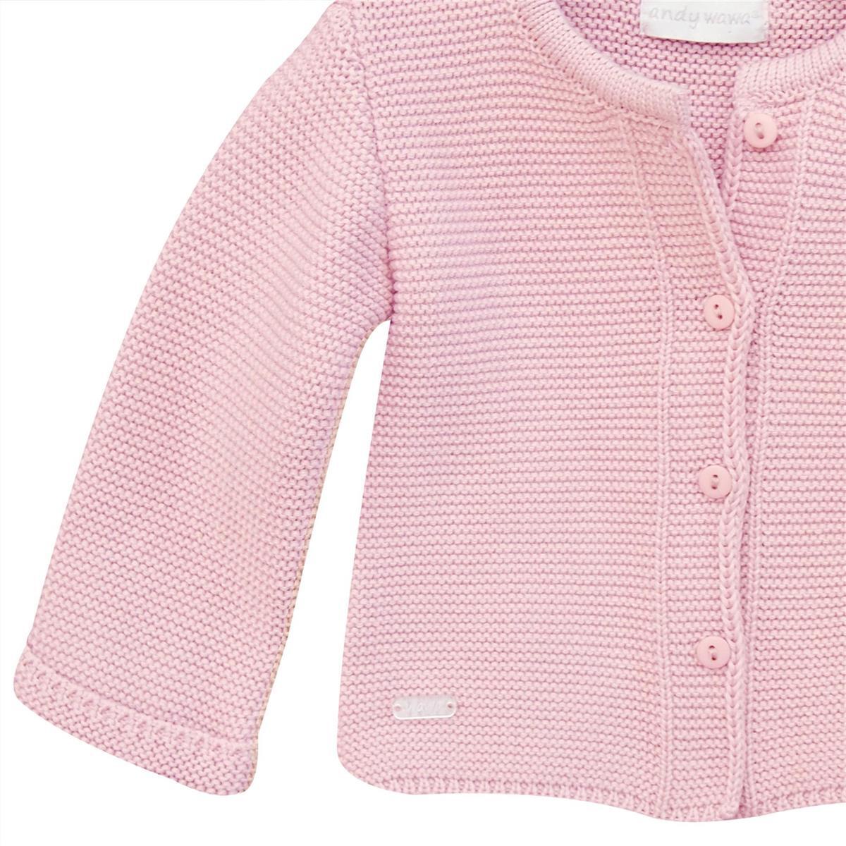 Andywawa AC24333 Basic Bebe Ceket Pink - 3