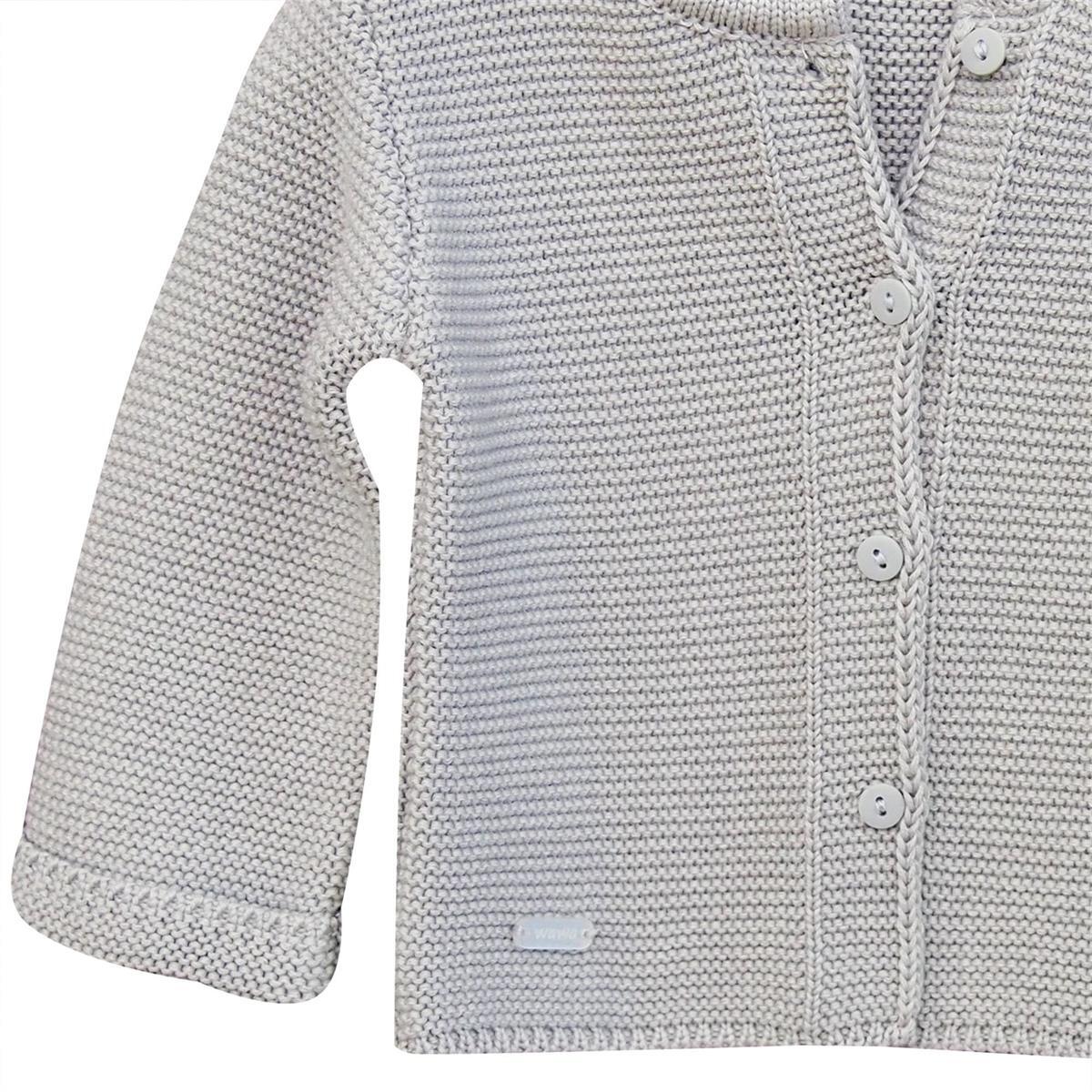 Andywawa AC24333 Basic Bebe Ceket Grey Melange - 3