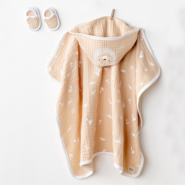 طقم مناشف Andywawa AC24508 Muslin Smil All Day 80x80 بيج - Andywawa