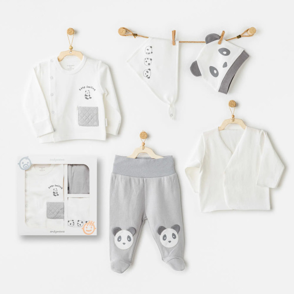 Andywawa AC26020 Keep Smiling 5-Pack Hospital Release Grey - Andywawa