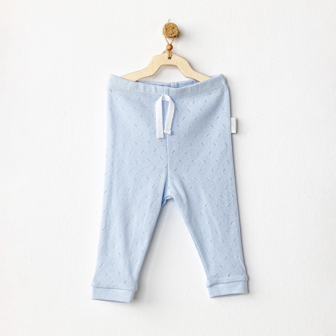 بنطلون Andywawa AC25556 الأساسي من قماش الجاكار باللون الأزرق - 1