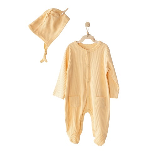Andywawa AC23651 Modal Bebe Tulum Takım Yellow - 1