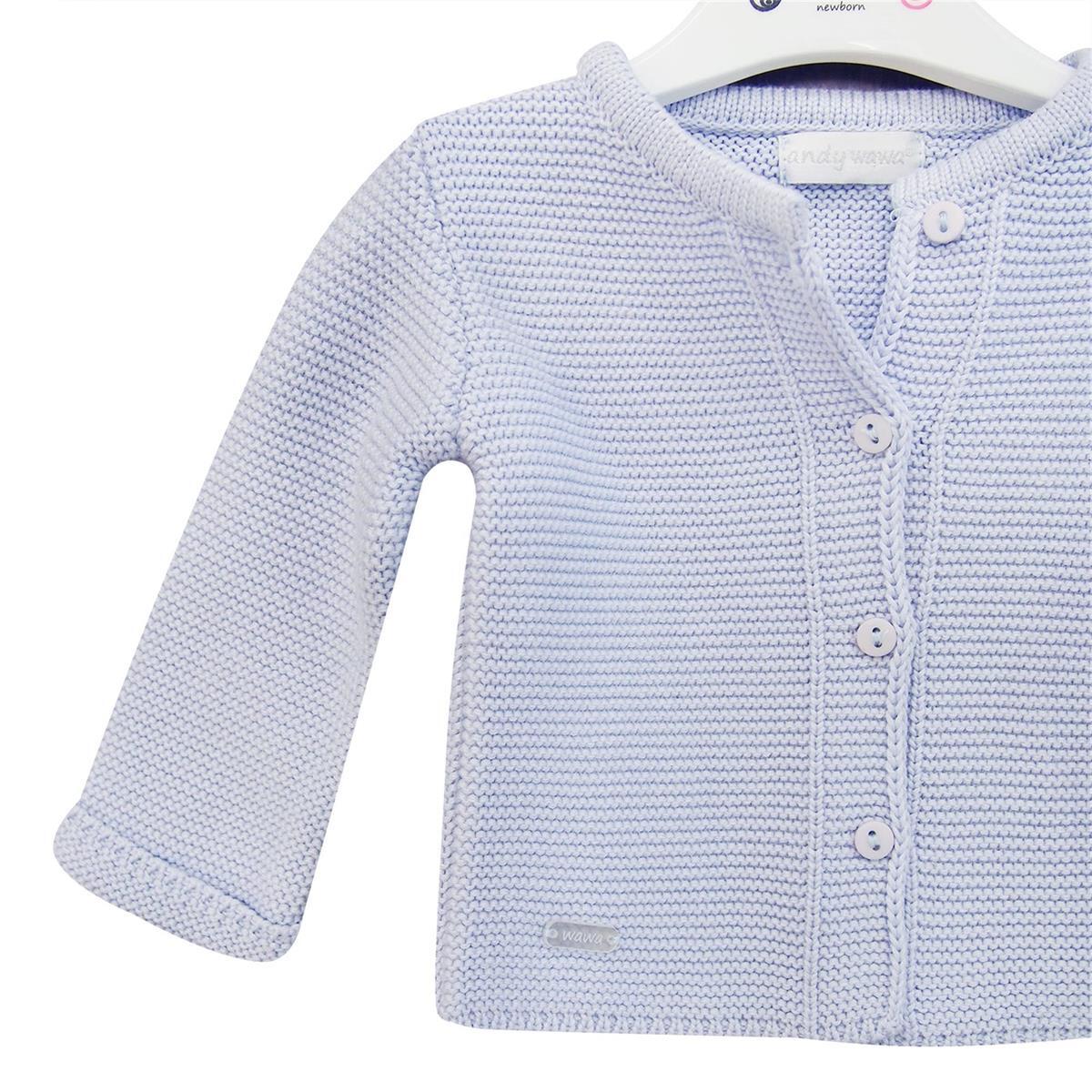 Andywawa AC24333 Basic Bebe Ceket Blue - 3