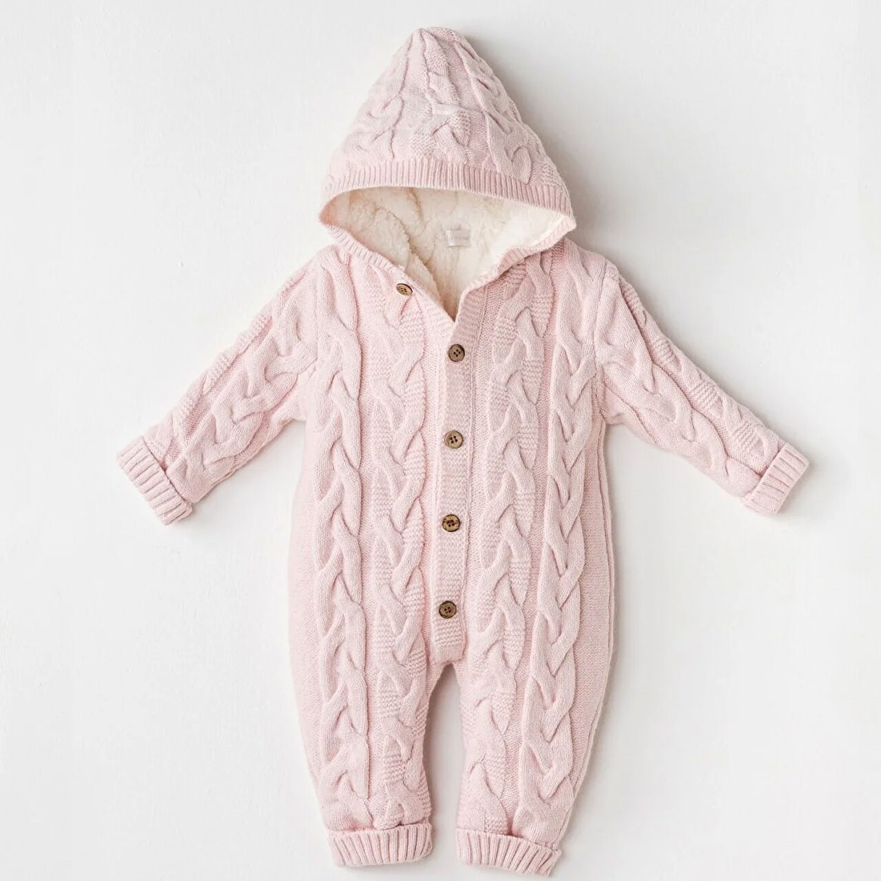 Andywawa AC24336 Knitwear Triko Bebe Kozmonot Pink Melange - 1