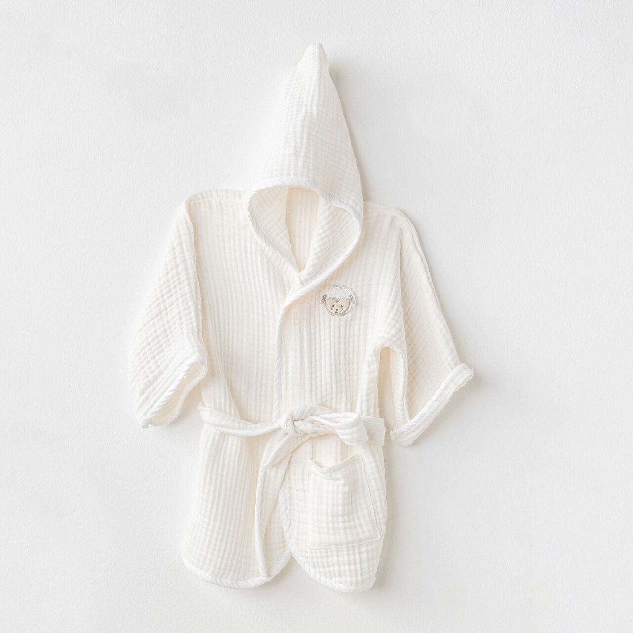 Andywawa AC24616 Bathrobe Gıft Bebek Bornoz White - 1