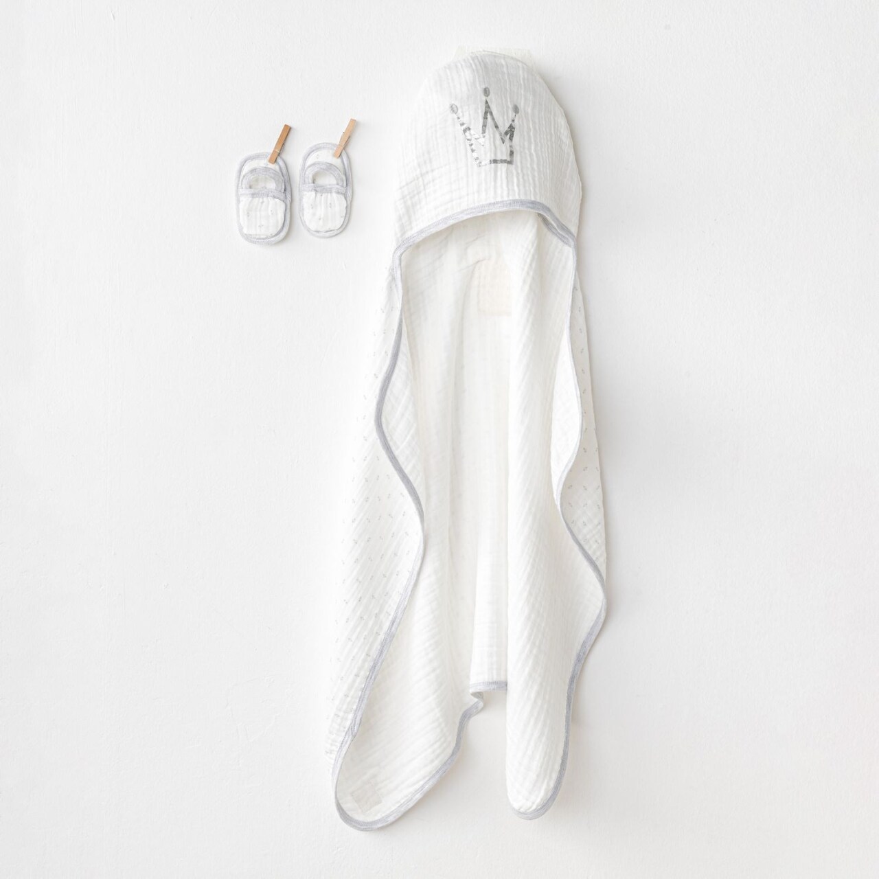 Andywawa AC24724 Tovel 80x80 Müslin Wawa Boys Havlu Set White - 1