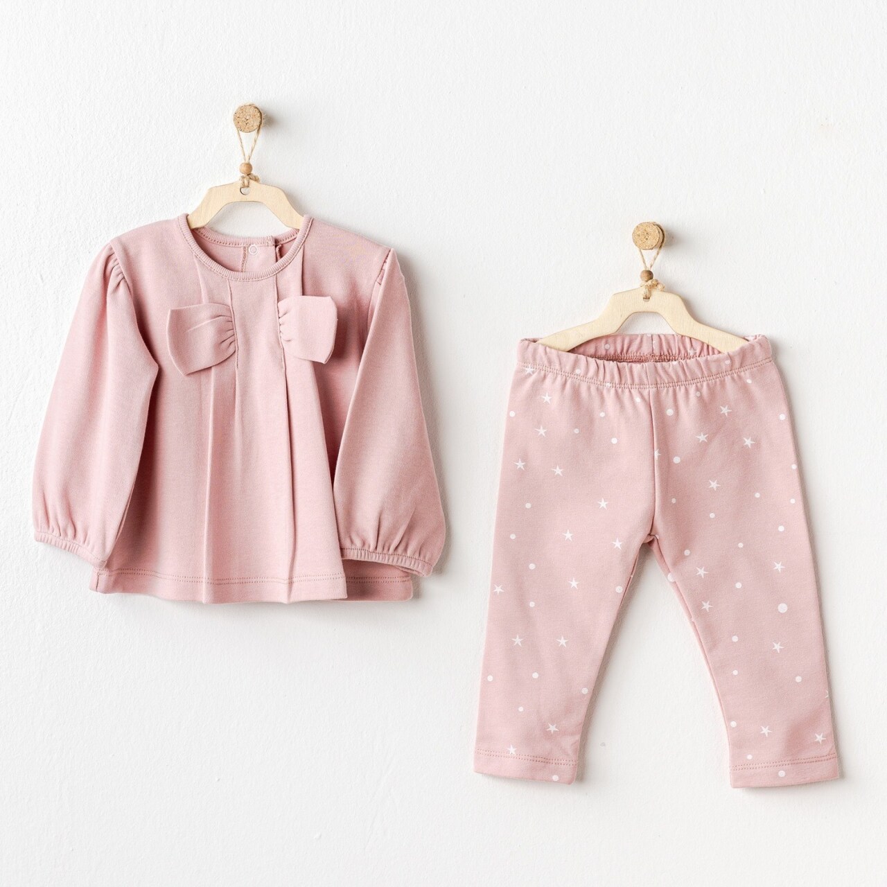 Andywawa AC25053 Puppy Gazelle 2'Li Bebe Takım Pink - 1