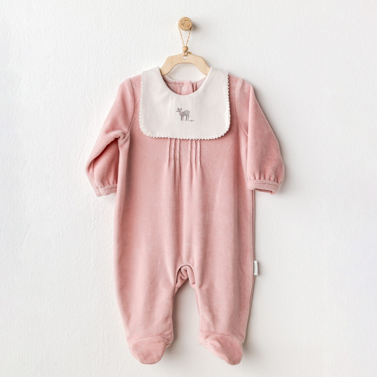 Andywawa AC25055 Puppy Gazelle Kadife Bebe Tulum Pink - 1