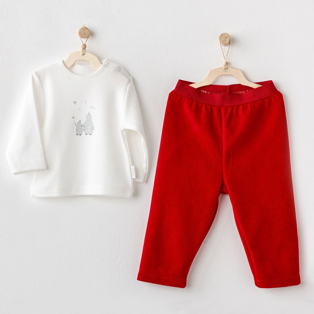 Andywawa AC25103 Happy Newyear 2'Li Bebe Takım Red - 1