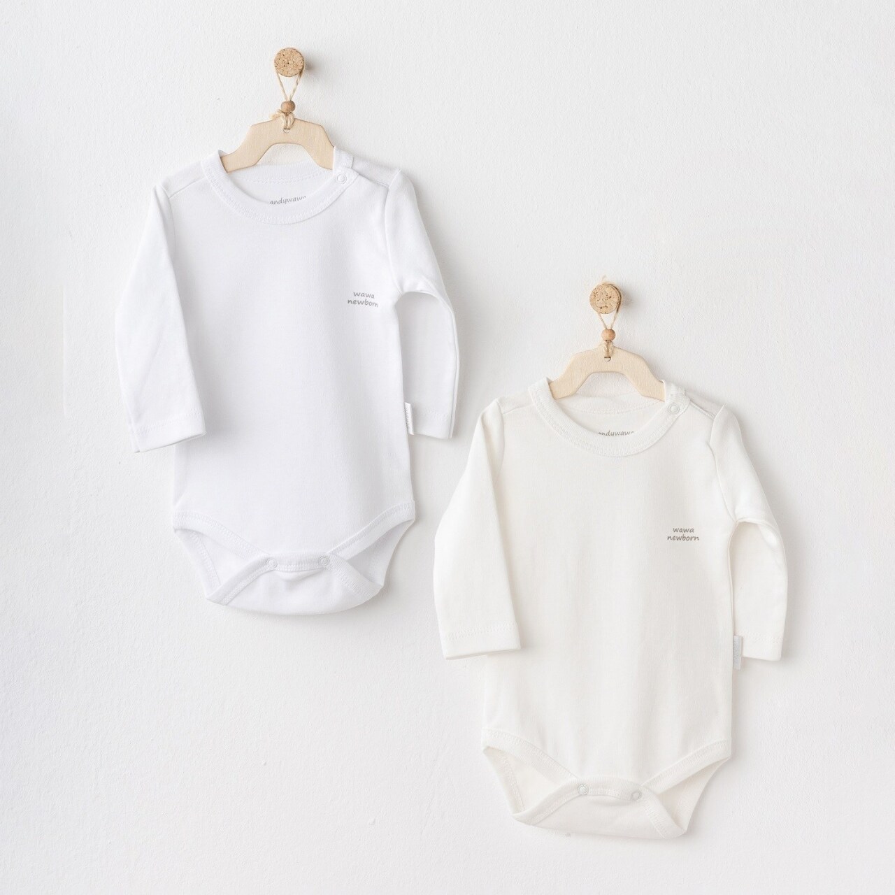 Andywawa AC25210 Long Sleeve 2'Li Basic Body Ekru - 1