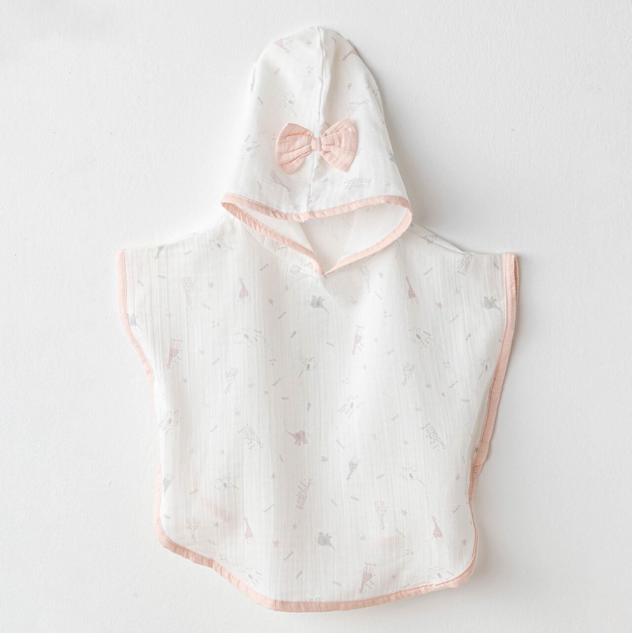 Andywawa AC25513 Love Family Müslin Bebek Panço Ekru - 1