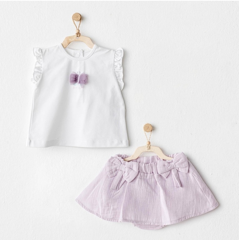 Andywawa AC25575 Magical Butterlfy 2'Li Bebe Takım Lila - 1