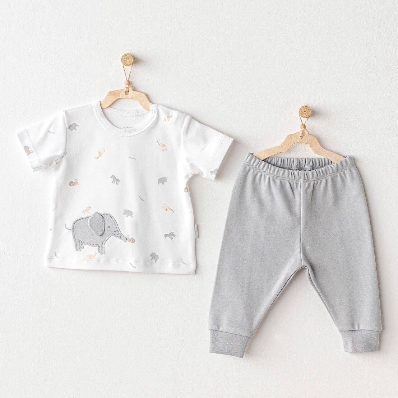 Andywawa AC25809 Little King 2'Li Takım Grey - 1