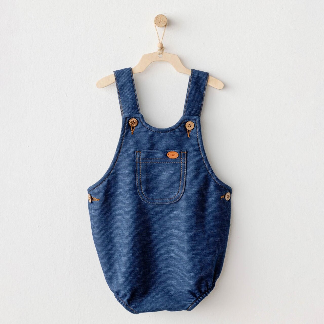 Andywawa AC25931 Romper Casual Bebek Tulum İndigo - 1