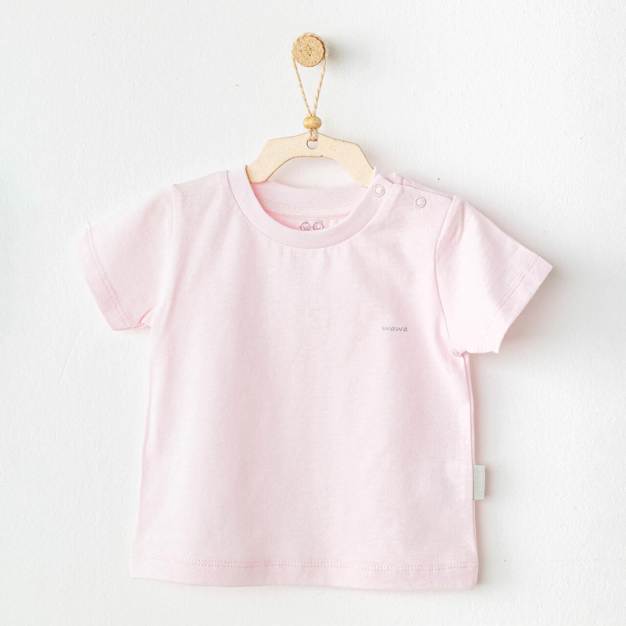 Andywawa AC25971 Casual Bebek Tişört Pink - 1