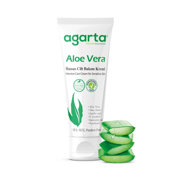 Agarta Doğal Cilt Bakım Kremi 75 ml Aloe Vera - Agarta
