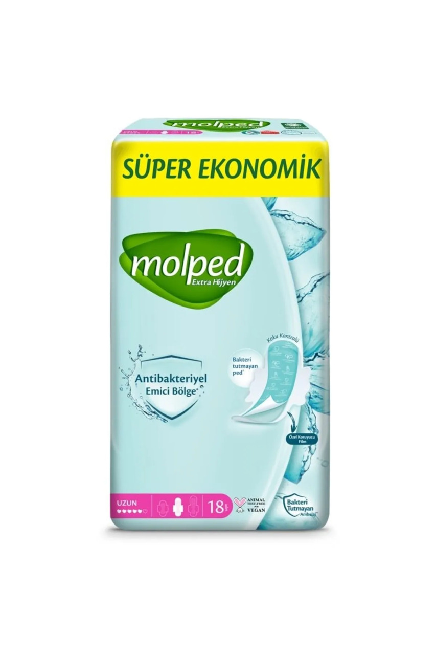 Molped Extra Hijyen Uzun Ped Süper Eko 18 Adet - 1