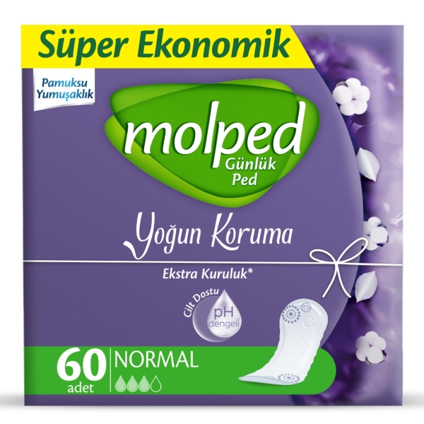 Molped Günlük Ped Yoğun Koruma Süper Eko 60 Adet - 1