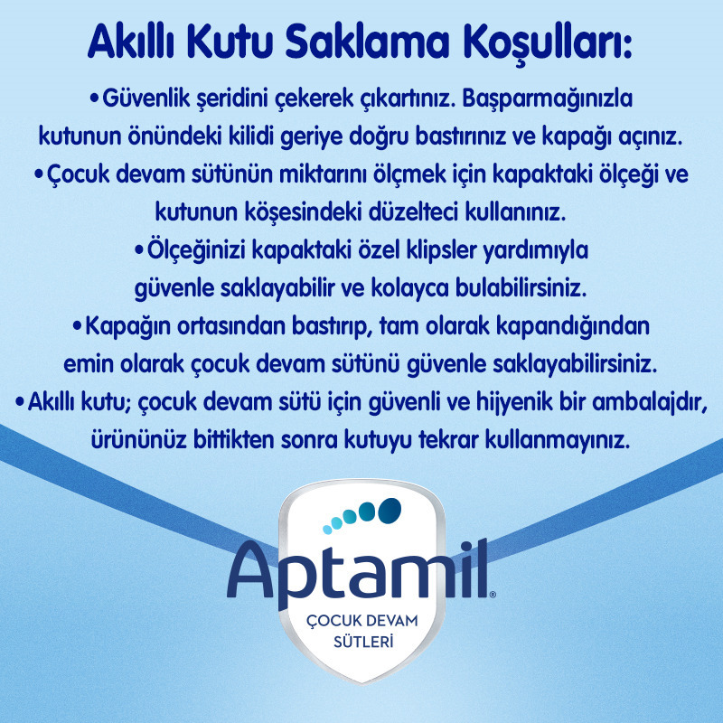 Aptamil Çocuk Devam Sütü Maması No5 2 Yaş+ 800 Gr - 9