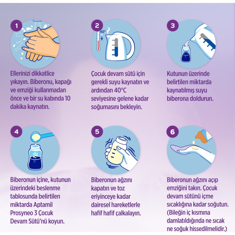 Aptamil Prosyneo Bebek Sütü No1 0-6 Ay 400 Gr - 7