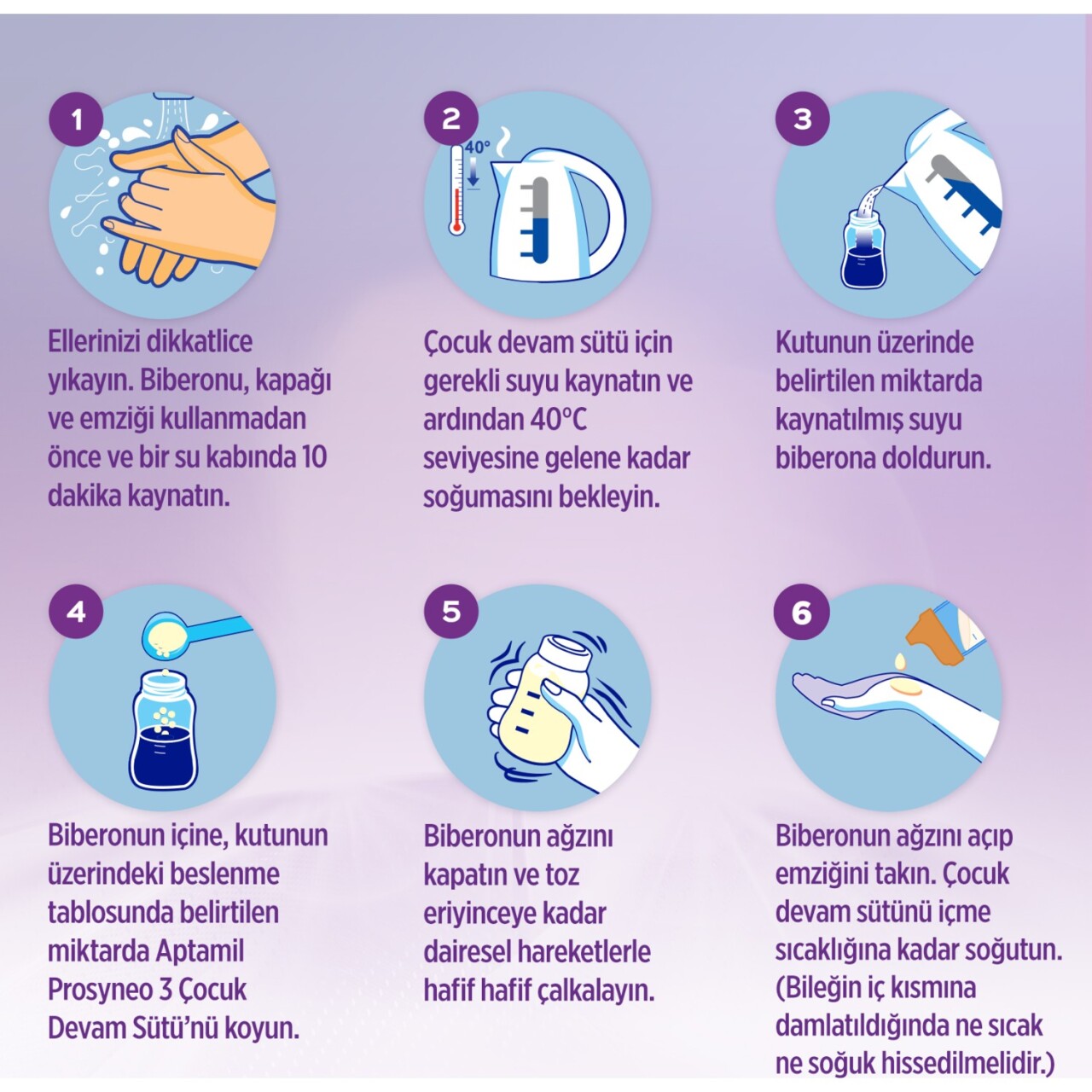 Aptamil Prosyneo Bebek Sütü No1 0-6 Ay 400 Gr - 7