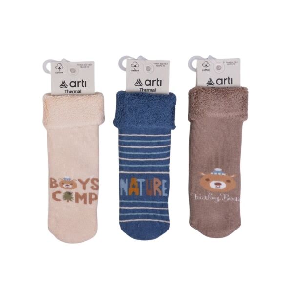 بالإضافة إلى تشكيلة جوارب Arıkan Towel Baby Boy K45911 - Artı