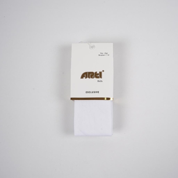 Artı Alona Düz Külotlu Çorap 300183 Beyaz - Artı