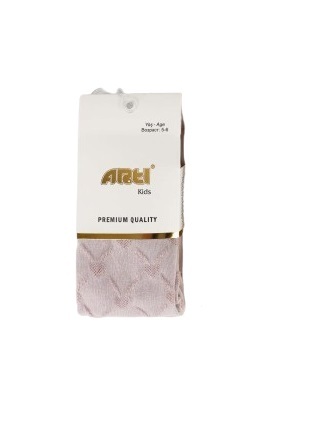 Artı Kalp Kabartmalı Kız Külotlu Çorap 340023 Asorti - 1
