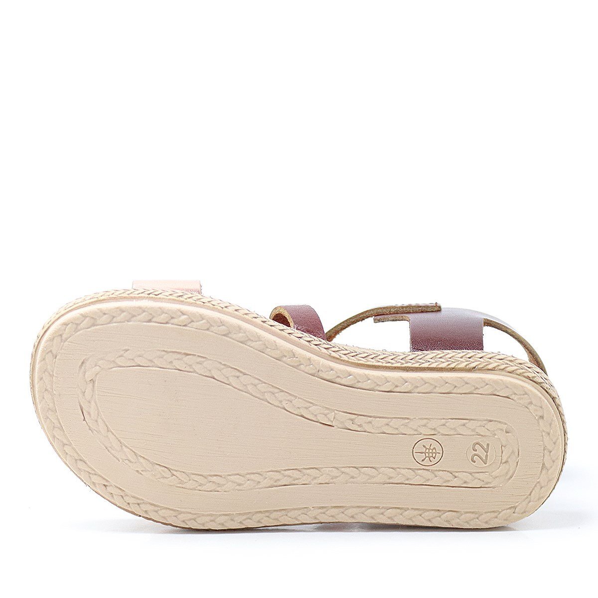 صندل أرتيكو إلينيس المصنوع من الجلد الطبيعي باللون البني النحاسي للفتيات الصغيرات - 7