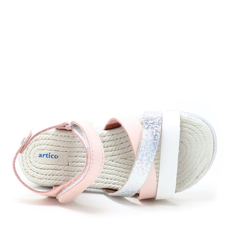 صندل أرتيكو أليكسيا من الجلد الطبيعي بتصميم فاكيتا وردي للبنات - 7