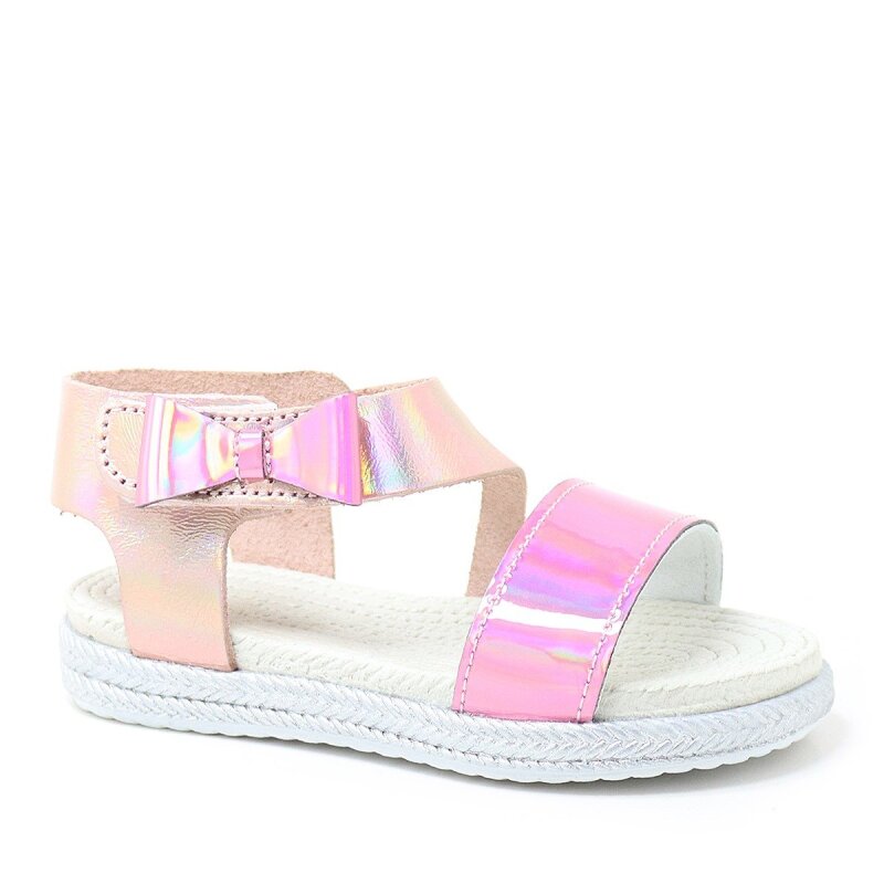 Artico Elenis Hakiki Deri Pembe Kız Bebek Sandalet - 1