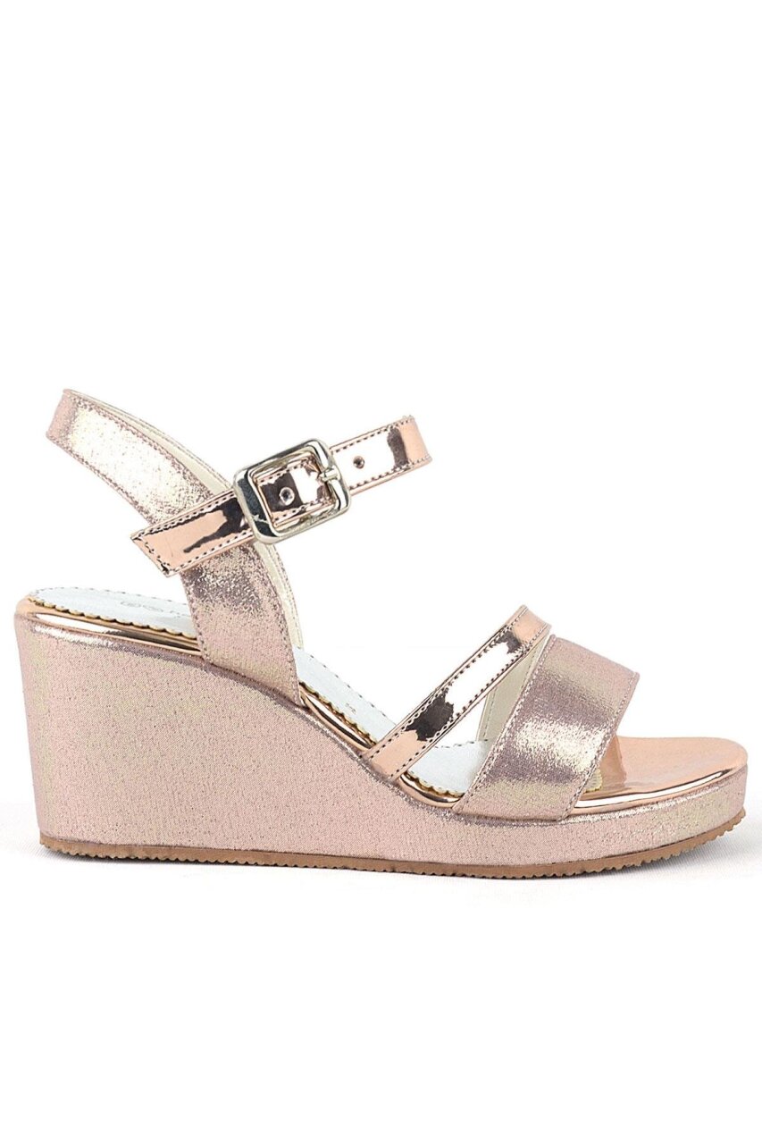 Aurora Rose Kız Çocuk Dolgu Topuklu Ayakkabı - 3