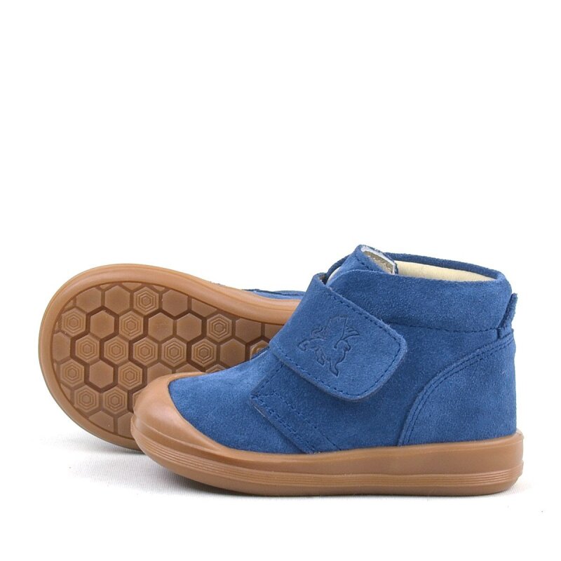 Rakerplus Yoohoo Hakiki Deri Lacivert Cırtlı Unisex Bebek Bot - 6