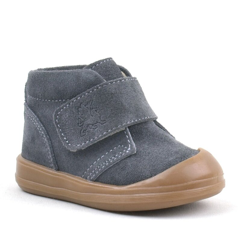 Rakerplus Yoohoo Hakiki Deri Füme Cırtlı Unisex Bebek Bot - Rakerplus