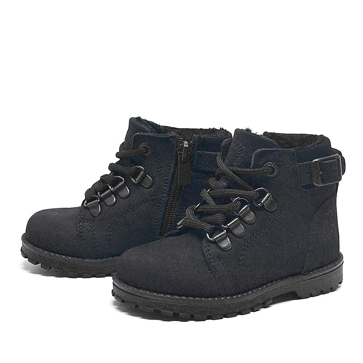 Rakerplus Griffon Hakiki Deri Siyah Fermuarlı Çocuk Bot - 3