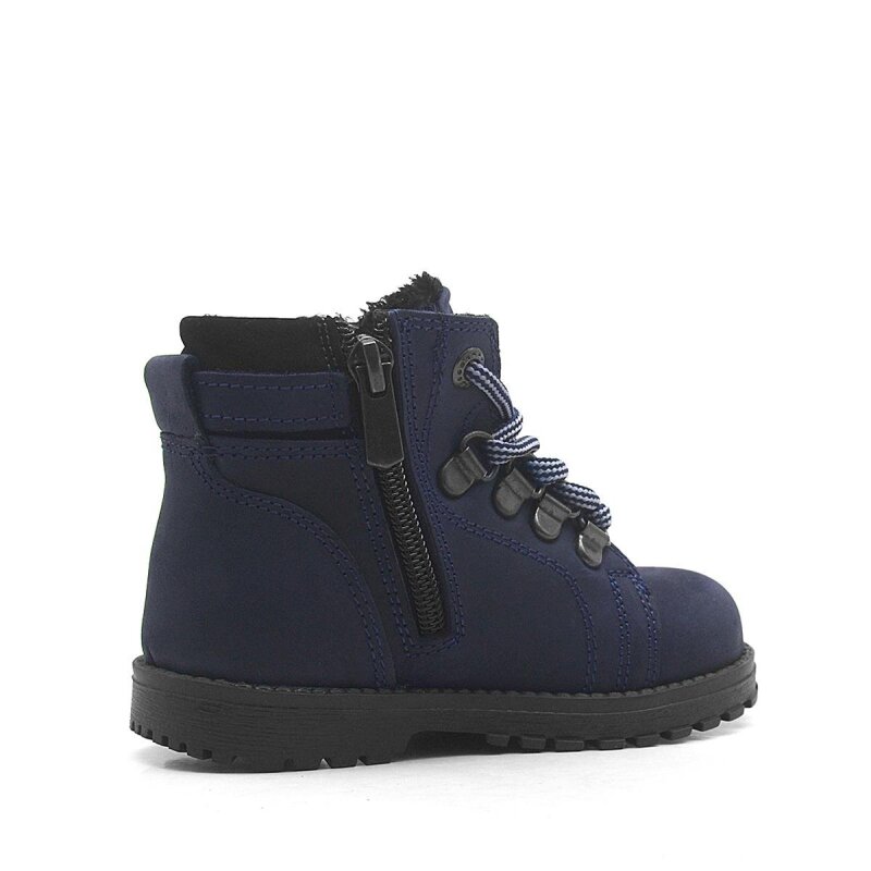 Rakerplus Griffon Hakiki Deri Lacivert Fermuarlı Bebek Botu - 3