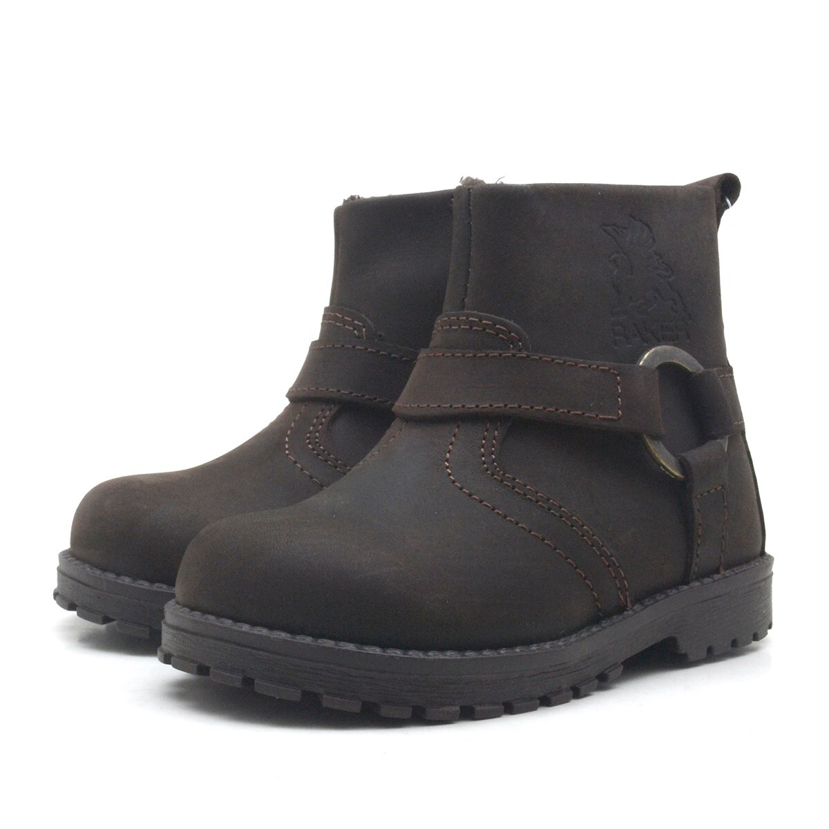 Rakerplus Chiron Hakiki Deri Fermuarlı Kışlık Çocuk Botu - 4