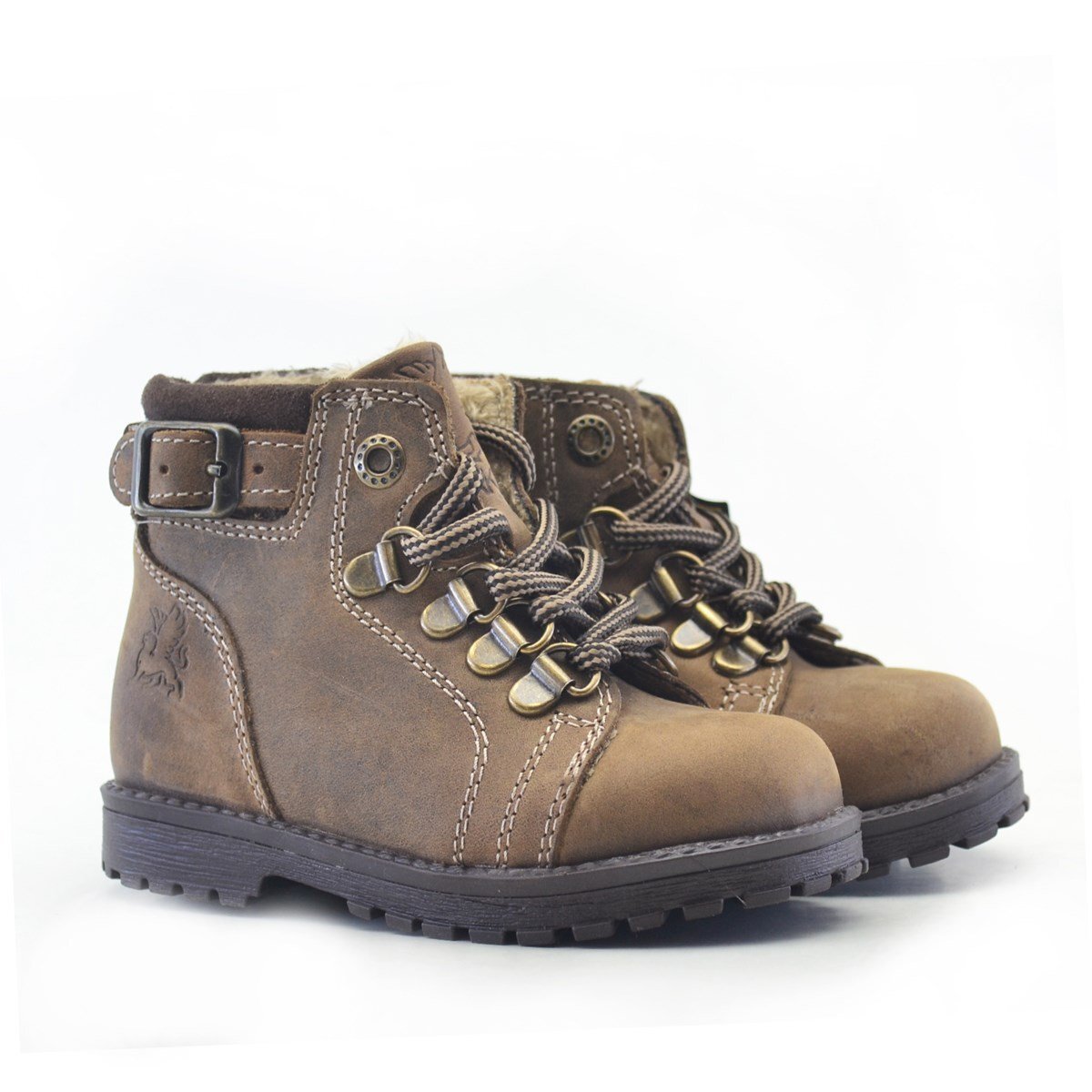 Rakerplus Griffon Hakiki Deri Kum Fermuarlı Kışlık Çocuk Bot - 3