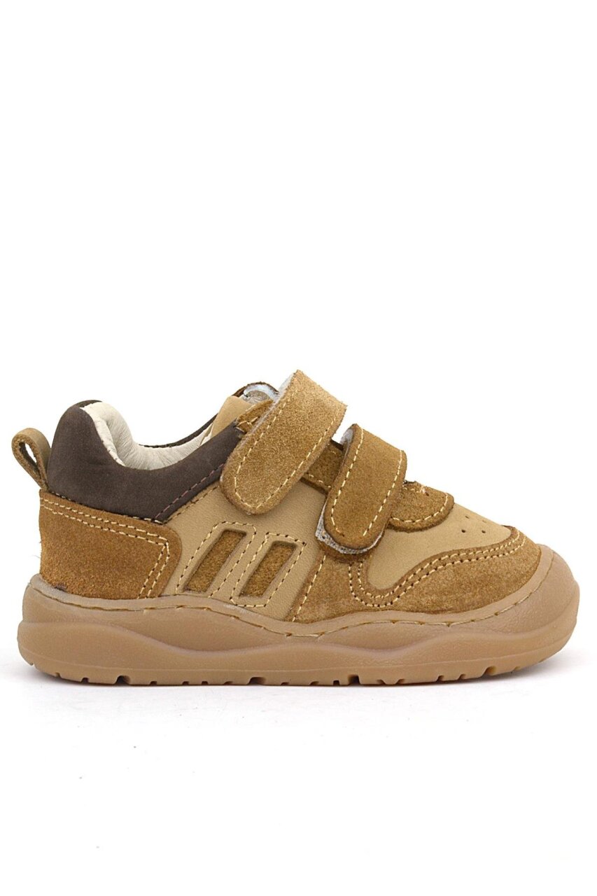 Rakerplus Schaggy Genuine Leather Tan Brown Baby Sneakers - 1