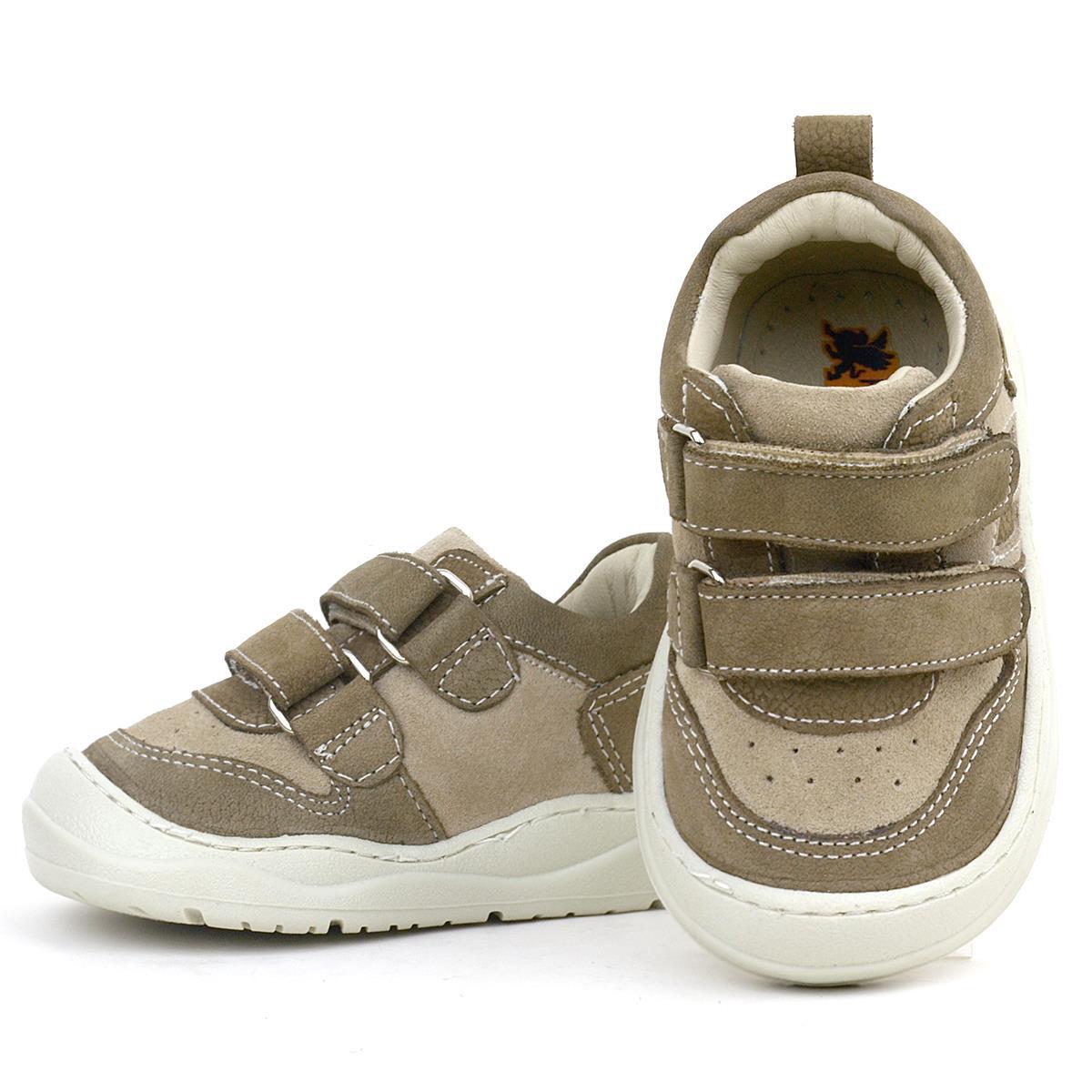 Rakerplus Schaggy Genuine Leather Sand Cream Baby Sneakers - 6