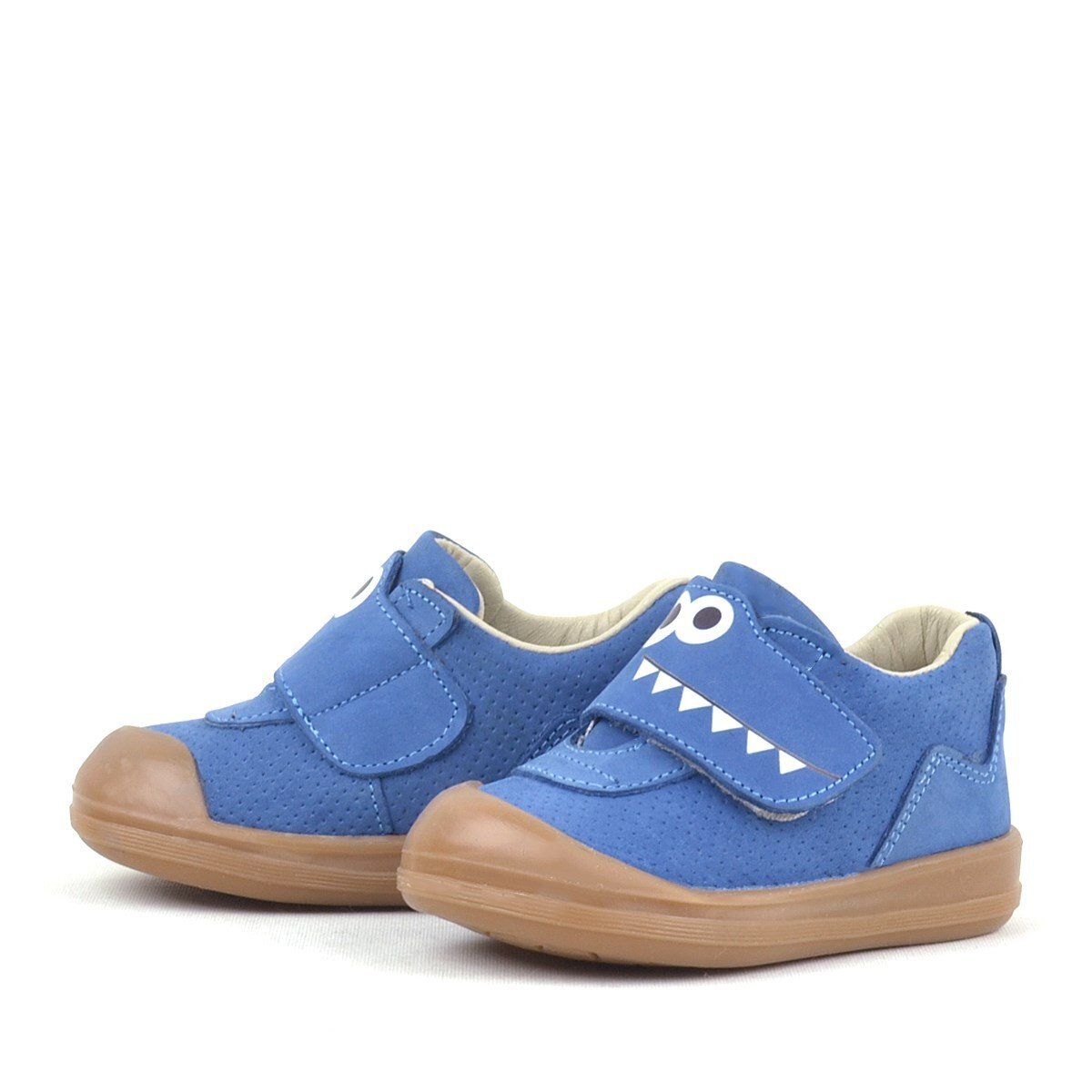 Rakerplus Dino Hakiki Deri Lacivert Yüksek Bilekli Bebek Ayakkabı - 5