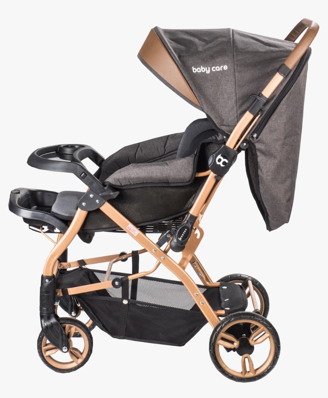 Baby Care 65 Capron Gold Çift Yönlü Puset Kahve - 3